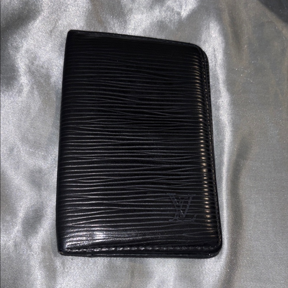 Louis Vuitton Black EPI Textured Card Holder